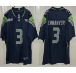 Men's Seattle Seahawks #3 Nick Emmanwori Limited Navy Vapor Jersey