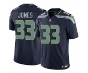 Men's Seattle Seahawks #33 Velus Jones Navy 2026 F.U.S.E. Vapor Untouchable Limited Football Stitched Jersey