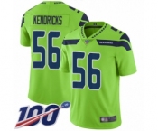 Men's Seattle Seahawks #56 Mychal Kendricks Limited Green Rush Vapor Untouchable 100th Season Football Jersey