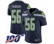 Men's Seattle Seahawks #56 Mychal Kendricks Navy Blue Team Color Vapor Untouchable Limited Player 100th Season Football Jersey