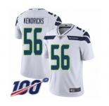 Men's Seattle Seahawks #56 Mychal Kendricks White Vapor Untouchable Limited Player 100th Season Football Jersey