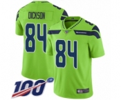 Men's Seattle Seahawks #84 Ed Dickson Limited Green Rush Vapor Untouchable 100th Season Football Jersey
