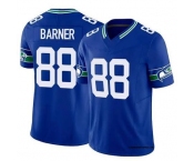 Men's Seattle Seahawks #88 AJ BARNER Blue Throwback 2026 F.U.S.E. Vapor Untouchable Limited Stitched Football Jersey