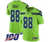 Men's Seattle Seahawks #88 Will Dissly Limited Green Rush Vapor Untouchable 100th Season Football Jersey