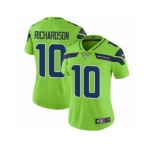 Women Nike Seattle Seahawks #10 Paul Richardson Vapor Untouchable Limited Green NFL Jersey