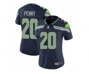 Women Nike Seattle Seahawks #20 Rashaad Penny Steel Blue Team Color Stitched NFL Vapor Untouchable Limited Jersey