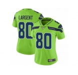 Women Nike Seattle Seahawks #80 Steve Largent Vapor Untouchable Limited Green NFL Jersey