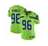 Women Nike Seattle Seahawks #96 Cortez Kennedy Vapor Untouchable Limited Green NFL Jersey