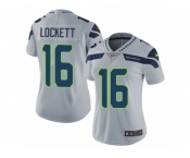 Women's Nike Seattle Seahawks #16 Tyler Lockett Vapor Untouchable Limited Grey Alternate NFL Jersey