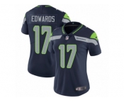 Women's Nike Seattle Seahawks #17 Braylon Edwards Vapor Untouchable Limited Steel Blue Team Color NFL Jersey