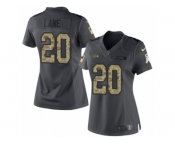 Women's Nike Seattle Seahawks #20 Jeremy Lane Limited Black 2016 Salute to Service NFL Jersey