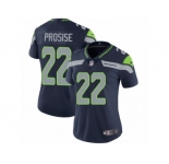 Women's Nike Seattle Seahawks #22 C. J. Prosise Vapor Untouchable Limited Steel Blue Team Color NFL Jersey