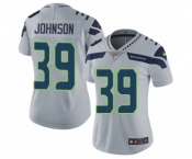 Women's Nike Seattle Seahawks #39 Dontae Johnson Grey Alternate Vapor Untouchable Limited Player NFL Jersey