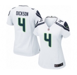 Women's Nike Seattle Seahawks #4 Michael Dickson Game White NFL Jersey