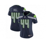 Women's Nike Seattle Seahawks #44 Delano Hill Vapor Untouchable Limited Steel Blue Team Color NFL Jersey