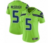 Women's Nike Seattle Seahawks #5 Alex McGough Limited Green Rush Vapor Untouchable NFL Jersey