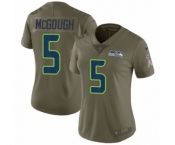 Women's Nike Seattle Seahawks #5 Alex McGough Limited Olive 2017 Salute to Service NFL Jersey