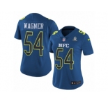 Women's Nike Seattle Seahawks #54 Bobby Wagner Limited Blue 2017 Pro Bowl NFL Jersey