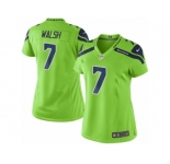 Women's Nike Seattle Seahawks #7 Blair Walsh Limited Green Rush NFL Jersey