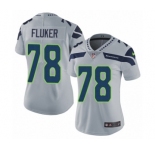 Women's Nike Seattle Seahawks #78 D.J. Fluker Grey Alternate Vapor Untouchable Elite Player NFL Jersey