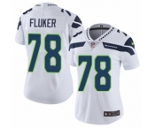 Women's Nike Seattle Seahawks #78 D.J. Fluker White Vapor Untouchable Elite Player NFL Jersey