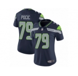 Women's Nike Seattle Seahawks #79 Ethan Pocic Vapor Untouchable Limited Steel Blue Team Color NFL Jersey