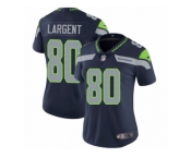 Women's Nike Seattle Seahawks #80 Steve Largent Vapor Untouchable Limited Steel Blue Team Color NFL Jersey