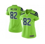 Women's Nike Seattle Seahawks #82 Luke Willson Limited Green Rush NFL Jersey