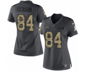 Women's Nike Seattle Seahawks #84 Ed Dickson Limited Black 2016 Salute to Service NFL Jersey