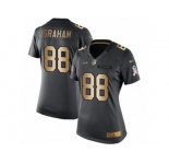Women's Nike Seattle Seahawks #88 Jimmy Graham Limited Black Gold Salute to Service NFL Jersey