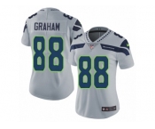 Women's Nike Seattle Seahawks #88 Jimmy Graham Vapor Untouchable Limited Grey Alternate NFL Jersey
