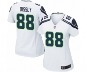 Women's Nike Seattle Seahawks #88 Will Dissly Game White NFL Jersey