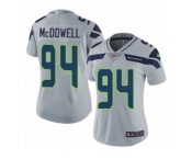 Women's Nike Seattle Seahawks #94 Malik McDowell Limited Grey Alternate NFL Jersey