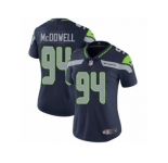 Women's Nike Seattle Seahawks #94 Malik McDowell Limited Steel Blue Team Color NFL Jersey