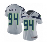 Women's Nike Seattle Seahawks #94 Rasheem Green Grey Alternate Vapor Untouchable Limited Player NFL Jersey