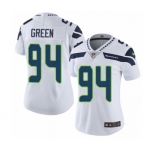 Women's Nike Seattle Seahawks #94 Rasheem Green White Vapor Untouchable Limited Player NFL Jersey