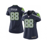 nike women nfl jerseys seattle seahawks #88 graham blue[nike]