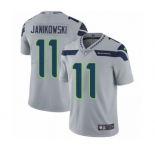 Youth Nike Seattle Seahawks #11 Sebastian Janikowski Grey Alternate Vapor Untouchable Limited Player NFL Jersey