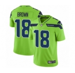 Youth Nike Seattle Seahawks #18 Jaron Brown Limited Green Rush Vapor Untouchable NFL Jersey