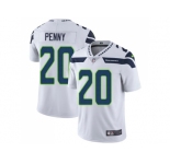 Youth Nike Seattle Seahawks #20 Rashaad Penny White Stitched NFL Vapor Untouchable Limited Jersey