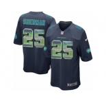 Youth Nike Seattle Seahawks #25 Richard Sherman Limited Navy Blue Strobe NFL Jersey