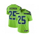 Youth Nike Seattle Seahawks #25 Richard Sherman Vapor Untouchable Limited Green NFL Jersey