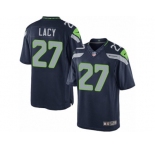 Youth Nike Seattle Seahawks #27 Eddie Lacy Limited Steel Blue Team Color NFL Jersey