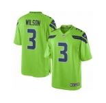 Youth Nike Seattle Seahawks #3 Russell Wilson Limited Green Rush NFL Jerseys