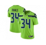 Youth Nike Seattle Seahawks #34 Thomas Rawls Vapor Untouchable Limited Green NFL Jersey