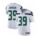 Youth Nike Seattle Seahawks #39 Dontae Johnson White Vapor Untouchable Limited Player NFL Jersey