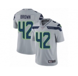 Youth Nike Seattle Seahawks #42 Arthur Brown Vapor Untouchable Limited Grey Alternate NFL Jersey