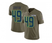 Youth Nike Seattle Seahawks #49 Shaquem Griffin Olive Stitched NFL Limited 2017 Salute to Service Jersey