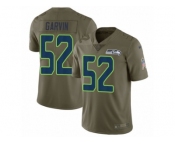 Youth Nike Seattle Seahawks #52 Terence Garvin Limited Olive 2017 Salute to Service NFL Jersey