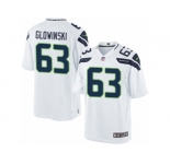 Youth Nike Seattle Seahawks #63 Mark Glowinski Limited White NFL Jersey